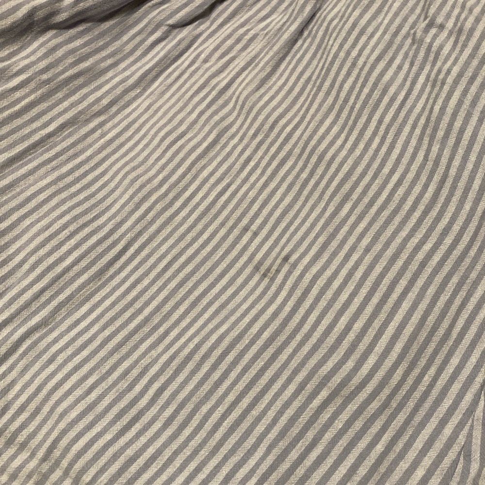 Madewell Lucie Blue Striped Shirred Women's Midi Dress - Picture 5 of 5